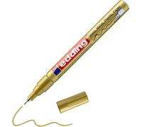 edding 780 gloss paint marker - gold - pack of 1 paint marker - extra-fine roun