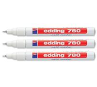 Edding 780 Paint Marker Pen Extra Fine Low Odour 8 Colours Available Pack of 3