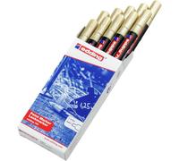 edding 791 paint marker - gold - 10 pens - thin round nib 1-2 mm - paint marker for marking and labelling metal, glass, stone or plastic - highly opaque, permanent, smudge-proof