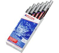 edding 791 paint marker - silver - 10 pens - thin round nib 1-2 mm - paint marker for marking and labelling metal, glass, stone or plastic - highly opaque, permanent, smudge-proof