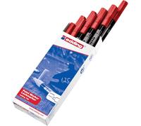 edding 792 paint marker - red - 10 pens - extra fine nib 0.8 mm - paint marker for marking and labelling metal, glass, stone or plastic - highly opaque, permanent, smudge-proof