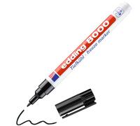 edding 8000 freeze marker - black - 1 frost-resistant marker - round nib 1 mm -