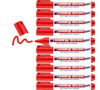 edding 8030 NLS high-tech marker red Box of 10