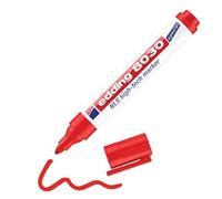 edding 8030 NLS high-tech marker - red - 10 pens - bullet nib 1.5-3 mm - rustproof marker for low-corrosion marking - for use on steel, metal, iron, aluminium