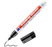 edding 8040 laundry marker - black - 1 pen - round nib 1 mm - textile marker for