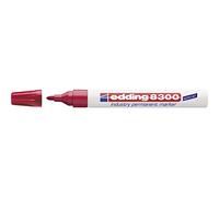 Edding 8300 Industry Permanent Marker red - Pack of 1 - Marker for Permanent Labelling of Slightly Oily and Dusty Surfaces, 4-8300002