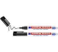 edding 8400 CD/DVD/BD marker - black - 2 pens - fine round nib 0.5-1 mm - for p