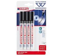 Edding 8400 CD Fine Permanent Marker Pen | Mark CD/DVD/BLU RAY | Set 4