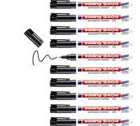 edding 8404 aerospace marker - black - 10 pens - round nib 0.75 mm - for low-corrosion and low-halogen inscription on almost all materials, resistant to solvents and paints