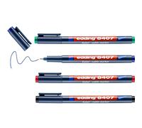 edding 8407 cable marker set - 4 pens - thin round nib 0.3 mm - for precise labe