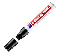 edding Permanent Marker 850 - Chisel Tip 5-15 mm, Black, Waterproof, Quick-Drying - 1 Pen