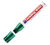 edding 850 Permanent Marker - Green - 1 Pen - Chisel Tip 5-15 mm - for Bold Markings -Waterproof, Quick-Drying, Smear-Proof Pens - for Cardboard, Plastic, Glass, Wood, Metal and Fabric