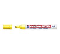 edding 8750 industry paint marker - yellow - 1 pen - round nib 2-4 mm - paint marker for writing on dusty, slightly oily surfaces, tyres, metal, glass and wood - permanent, waterproof