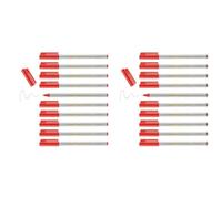 edding 89 - fineliner - red - 10 pens - extra fine round tip 0.3 mm - thin fibre pen for fine, precise writing, underlining, drawing - in the office or at home and at school (Pack of 2)