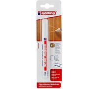edding 8900 furniture marker - white - round nib 1.5-2 mm - for covering up scratches and damages on veneers, solid wood, wood, tables, desks