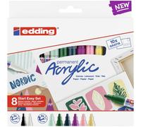 edding 8S Acrylic Marker Easy Starter Set Nordic 4-SES8N