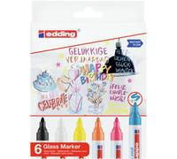 Edding 95 Glass Marker Set Of 6 Assorted