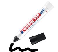 edding 950 industry painter - black - 1 pen - round tip 10 mm - marker for writing on metal, rocks, wood - rough or wet surfaces - permanent, waterproof
