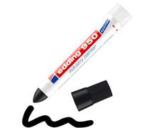 edding 950 industry painter - black - 1 pen - round tip 10 mm - marker for writing on metal, rocks, wood - rough or wet surfaces - permanent, waterproof