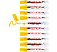edding 950 Permanent Industry Marker Yellow Extra Broad Bullet - 10 mm Water-Resistant Pack of 10