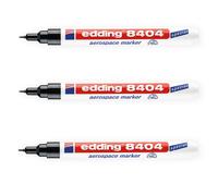 Edding Aerospace Marker 8404 Permanent Marker Garden Marker - Black - Pack of 10