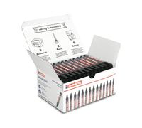 Edding 363 Whiteboard Marker - Black - 50 Whiteboard Pens - Chisel Tip 1-5 mm - Whiteboard Pen Dry Wipe - For Whiteboards,