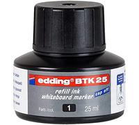 edding BTK 25 refill ink whiteboard marker - black - 25 ml - with drop dispense