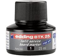 edding BTK 25 refill ink whiteboard marker - black - 25 ml - with capillary system, for quick refilling of almost all edding whiteboard markers