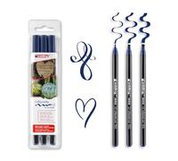 Edding CALLIGRAPHY PEN SET 3 PENS 2mm 3.5mm 5mm - Steel Blue