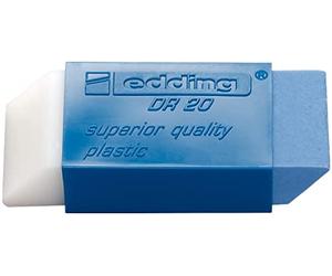 Edding Dr 20 Plastic Erasers, 52 x 20 x 10 mm. 14 g