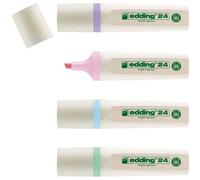 Edding e-24/4S EcoLine Highlighter Set Pastel (Pack of 4) 4-24-4-1000