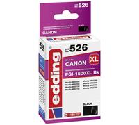 Edding EDD-526 Printer Cartridge Replaces Canon PGI-1500XLBK Black 35 ml