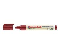 Edding Edding 22 EcoLine Permanent Marker Chisel Tip 1-5mm Line Red (Pack 10)