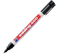 Edding 400 Permanent Marker Fibre Quick Dry Tip 1.0mm Line Black [Pack of 10]