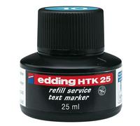 Edding Htk 25 Refill Ink - Light Blue - 25 Ml - with Capillary System, Ideal for Clean and Uncomplicated Refilling of Edding Highlighters E-345 and E-24