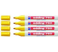 Edding Industrial Paint Marker, 2-4 mm, Yellow, 4er Pack