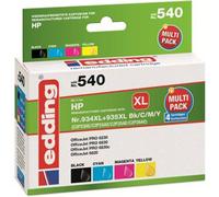 Edding Ink Cartridge 540 HP No. 934XL Black + 3 Color Multipack (548)