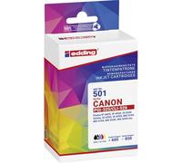 edding Ink Cartridge Replaces Canon PGI-525+CLI-526 Compatible Combo Pack Black, Cyan, Magenta, Yellow EDD-501 18-501-0