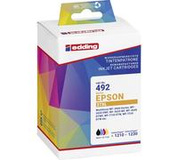 edding Ink Cartridge Replaces Epson T2715, T2711, T2712, T2713, T2714, 27XL Compatible Combo Pack Black, Cyan, Magenta