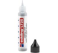 edding LT 25 refill ink for paint markers - silver - 25 ml - with drop dispenser for fast refilling of most paint pens - restocking set, reduces waste of materials