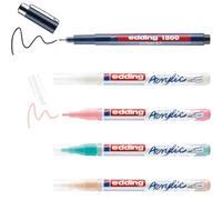 edding manga pens creative set - 5300 acrylic markers and 1800 fineliners - set of 5 - incl. instructions and accessories - manga drawing and colouring for beginners and professionals