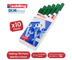 Edding Paintmarker Opaque Green Pack Of 10