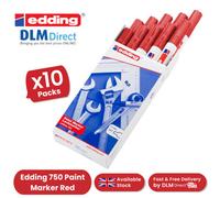 Edding Paintmarker Opaque Red Pack Of 10