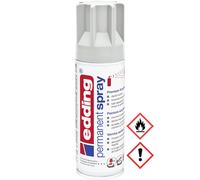 edding 5200 Permanent Spray - Light Grey Mat - 200 ml - Acrylic Paint for Painting and Decorating Glass, Metal, Wood, Ceramic, Plastic, Canvas - Aerosol Spray, Acrylic Spray, Paint Spray