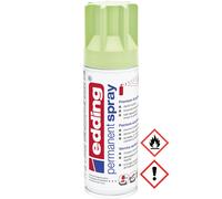 edding 5200 Permanent Spray - Pastel Green Mat - 200 ml - Acrylic Paint for Painting and Decorating Glass, Metal, Wood, Ceramic, Plastic, Canvas - Aerosol Spray, Acrylic Spray, Paint Spray