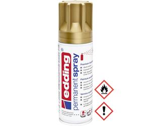 Edding Permanent Spray Premium Acrylic Paint in Rich Gold Matte 200ml