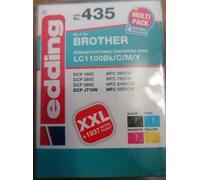 edding printer cartridge EDD-435 - multipack 4 - black, cyan, magenta, yellow...