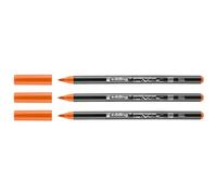 Edding Set of 3 Porcelain Brush Pens 4200 Orange 1-4 mm