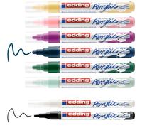 edding Start Easy Set - acrylic paint pens, waterproof; fine and medium nib, inc