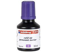 edding T 25 refill ink permanent marker - violet - 30 ml - with drop dispensing system, for quick refilling of almost all edding permanent markers
